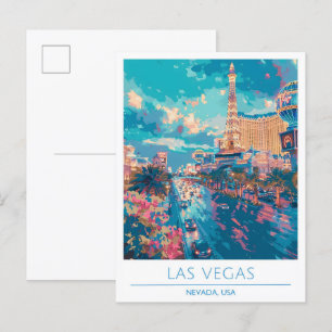 Las Vegas Nevada USA Vintage Travel Postkarte