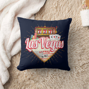 Las Vegas Nevada Vereinigte Staaten Casino Vintage Kissen