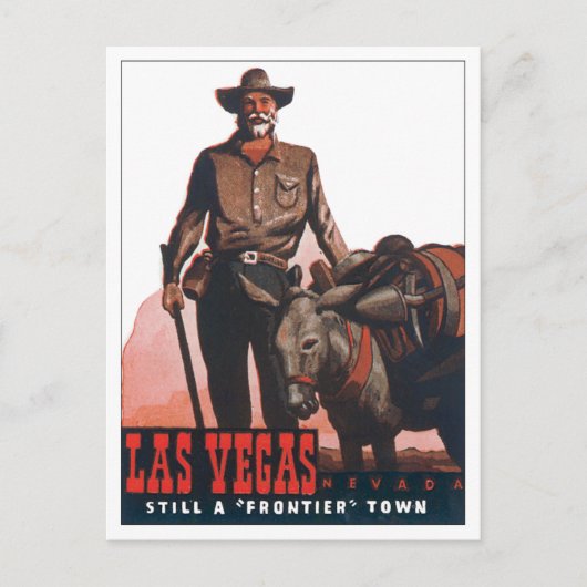 Las Vegas Nevada Vintag Postkarte (Vorderseite)