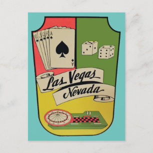 Las Vegas, Nevada Vintage Travel Postkarte