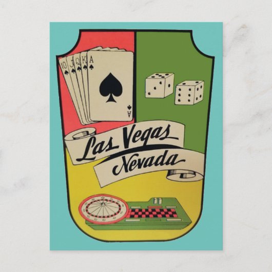 Las Vegas, Nevada Vintage Travel Postkarte (Vorderseite)