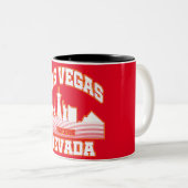 Las Vegas, Nevada Zweifarbige Tasse (VorderseiteRechts)