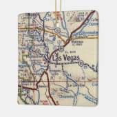 Las Vegas New Mexico Alte Karte Keramikornament (Links)
