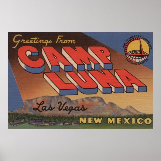 Las Vegas, New Mexico - Camp Luna Poster (Vorne)