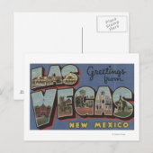Las Vegas, New Mexiko - Große Briefszenen Postkarte (Vorne/Hinten)