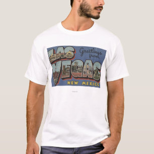 Las Vegas, New Mexiko - große Buchstabe-Szenen T-Shirt