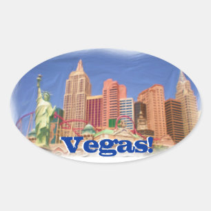 Las Vegas New York New York Hotel View Aufkleber
