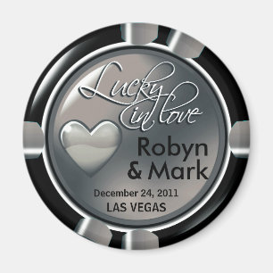 Las Vegas Newlyweds Casino Magnet