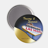 Las Vegas Newlyweds Casino Magnet (Vorderseite/Rückseite)