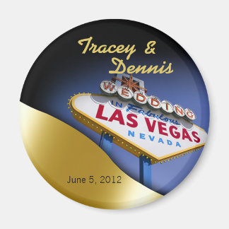 Las Vegas Newlyweds Casino Magnet