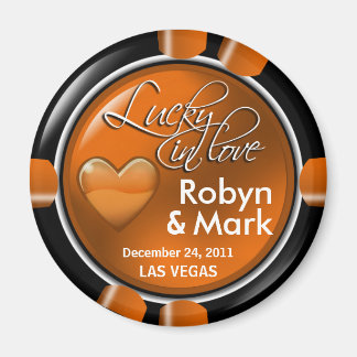Las Vegas Newlyweds Casino Magnet