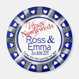 Las Vegas Newlyweds Casino Magnet