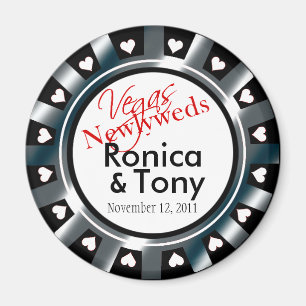 Las Vegas Newlyweds Casino Magnet