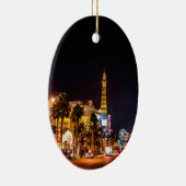 Las Vegas Night Lights Strip Eiffel Tower Casino Keramikornament (Rechts)
