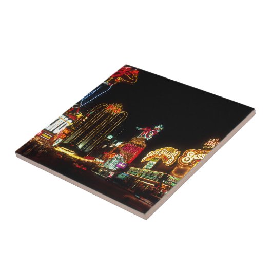 Las Vegas Night Time Neo Lights Casinos Unterschre Fliese (Seite)