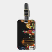 Las Vegas Night Time Neo Lights Casinos Unterschre Gepäckanhänger (Vorderseite vertikal)