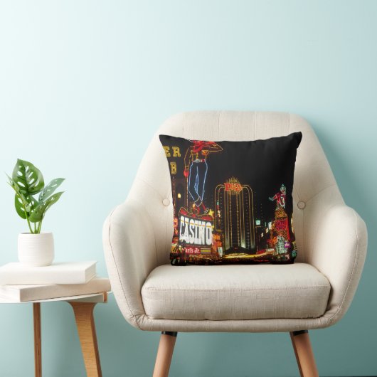 Las Vegas Night Time Neo Lights Casinos Unterschre Kissen (Stuhl )