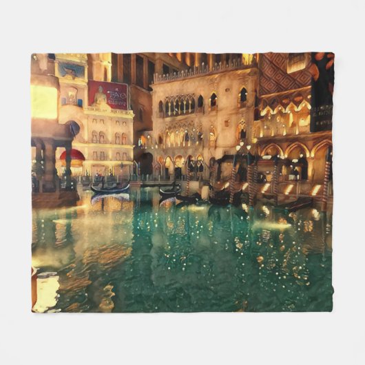 Las Vegas Nights Casino Abstrakte Kunst, Dichtung  Fleecedecke (Vorderseite (Horizontal))