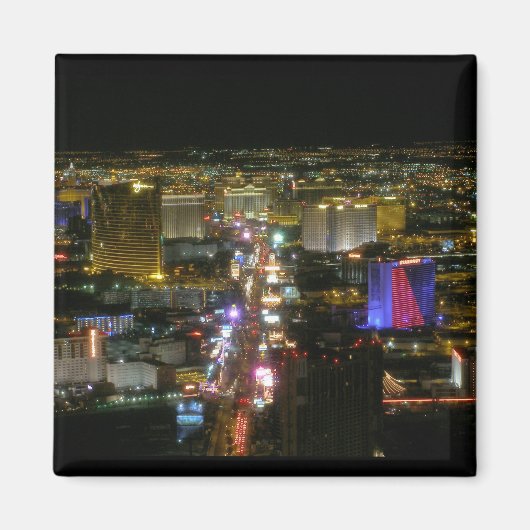 Las Vegas North Strip Aerial View Magnet (Vorne)