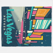 Las Vegas, NV Fleecedecke (Vorderseite (Horizontal))