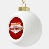 Las Vegas, NV Funny Welcome Sign Keramik Kugel-Ornament (Rechts)