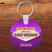 Las Vegas, NV Funny Welcome Sign Schlüsselanhänger (Vorderseite)