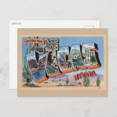 Las Vegas NV, Großbuchstabe Gruß, Vintag Postkarte (Vorne/Hinten)