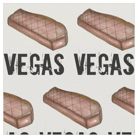 Las Vegas NV Nevada Strip Steak Grillfleisch Stoff (Nahaufnahme)