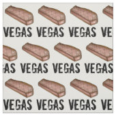 Las Vegas NV Nevada Strip Steak Grillfleisch Stoff (Muster)