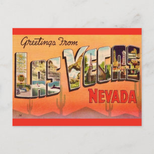 Las Vegas NV Retro Greeting Postkarte