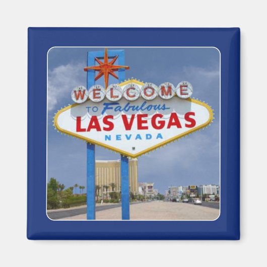 Las Vegas NV Sign Travel Souvenir Magnet (Vorne)