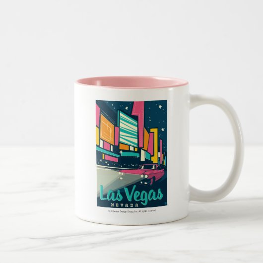 Las Vegas, NV Zweifarbige Tasse (Rechts)