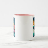 Las Vegas, NV Zweifarbige Tasse (Mittel)