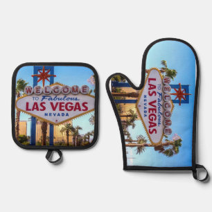 Las Vegas Ofenhandschuh & Topflappen-Set