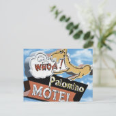 Las Vegas Palomino Motel Retro Neon Signon Postkar Postkarte (Stehend Vorderseite)