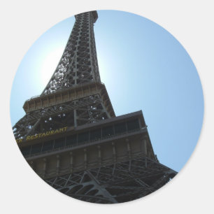 Las Vegas Paris Hotel Runder Aufkleber