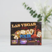 Las Vegas Paris Postcard Postkarte (Stehend Vorderseite)