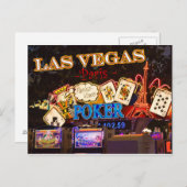 Las Vegas Paris Postcard Postkarte (Vorne/Hinten)