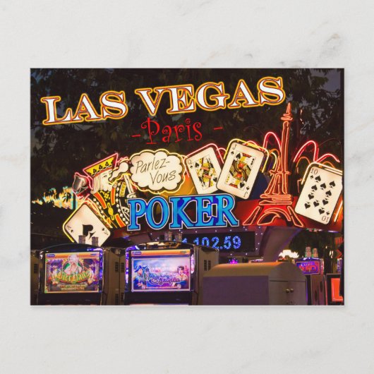 Las Vegas Paris Postcard Postkarte (Vorderseite)