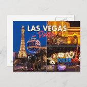 Las Vegas Paris Postcard Postkarte (Vorne/Hinten)