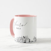Las Vegas Personalisiert Wedding Coffee Tasse (Vorderseite Links)