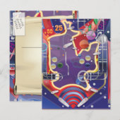 Las Vegas Pinball Machine Postkarte (Vorne/Hinten)