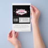 Las Vegas Pink Candy Wrapper Flyer (Handgriff)