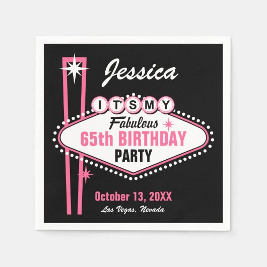 Las Vegas Pink Es ist mein Serviette (Vorderseite)