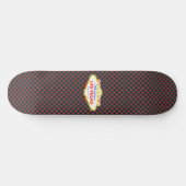 Las Vegas Playing Card Anzugs Grau Skateboard (Horizontal)