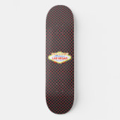 Las Vegas Playing Card Anzugs Grau Skateboard (Vorderseite)