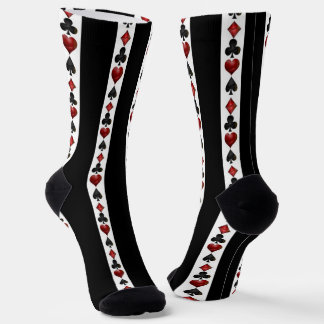 Las Vegas Playing Kartenformen Muster Socken