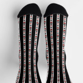 Las Vegas Playing Kartenformen Muster Socken (Oben)