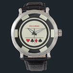 Las Vegas Poker Casino Lugano Unexpected Classic T Armbanduhr<br><div class="desc">Diese weiße und schwarze Chip-Uhr wäre ein fantastisches Geschenk für sich selbst oder für den Casino-Liebhaber in Ihrem Leben. Personalisieren Sie das Design mit einem Namen.</div>