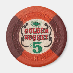 Las Vegas Poker Chip Casino Glücksspiel Veraltet Magnet